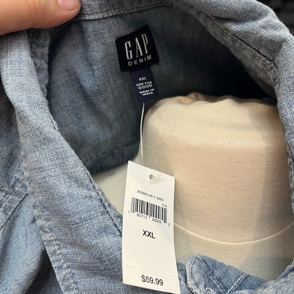 Gap Denim NWTS Denim Button Down Shirt - Picture 8 of 8